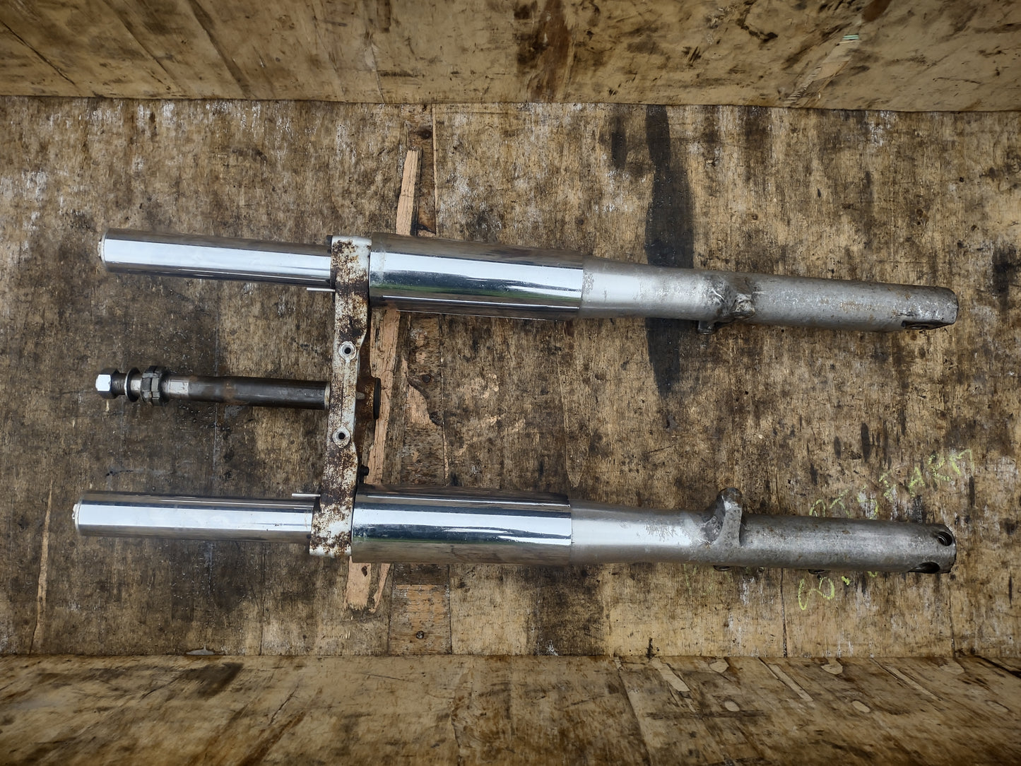 Yamaha xvs 650 dragstar front forks, bottom yoke (OEM) used
