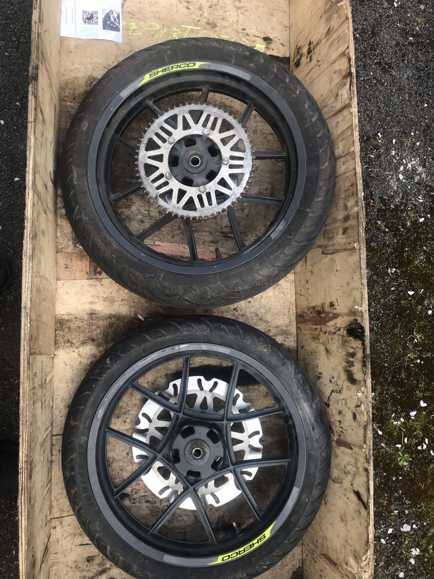 SHERCO supermoto SM-R 50 cc 17" wheels & tyres (2021)