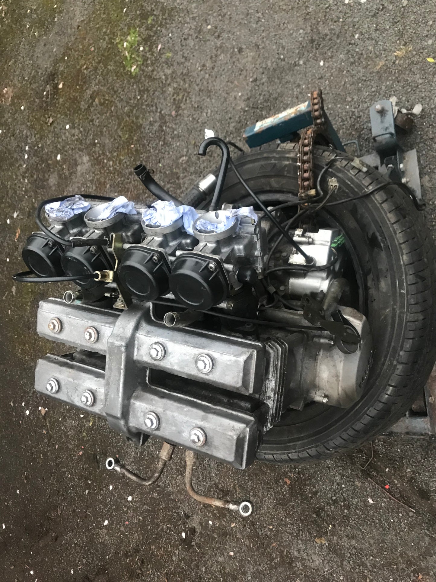 Yamaha FZR 600 3HE complete engine and full wiring including ECU 4 stroke