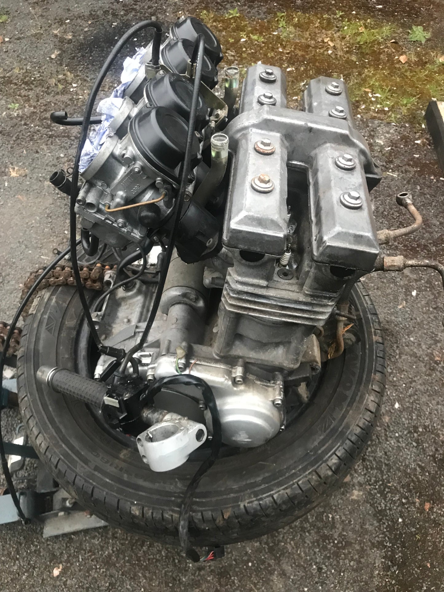 Yamaha FZR 600 3HE complete engine and full wiring including ECU 4 stroke