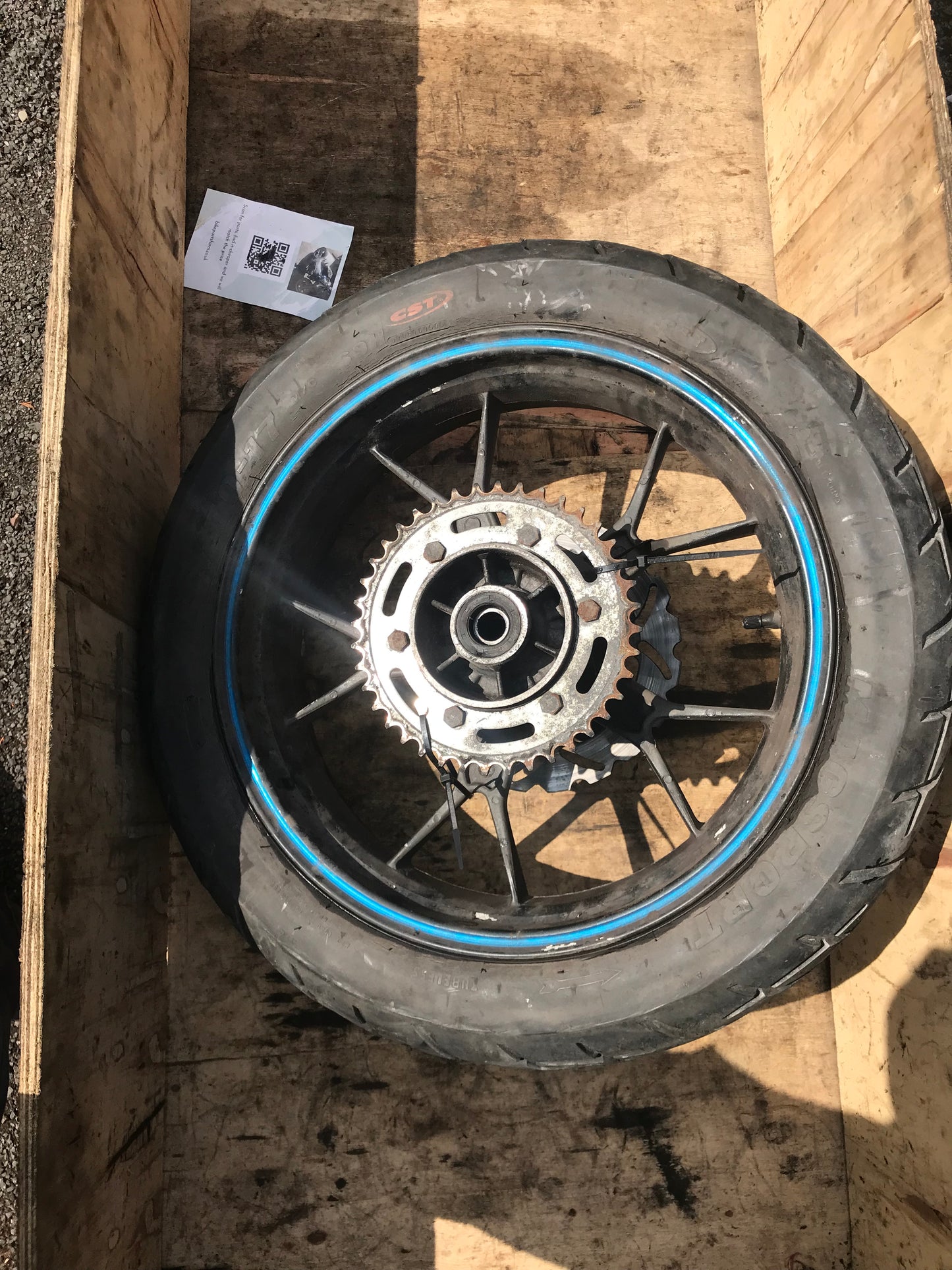 Lexmoto LXR 125 rear wheel & tyre