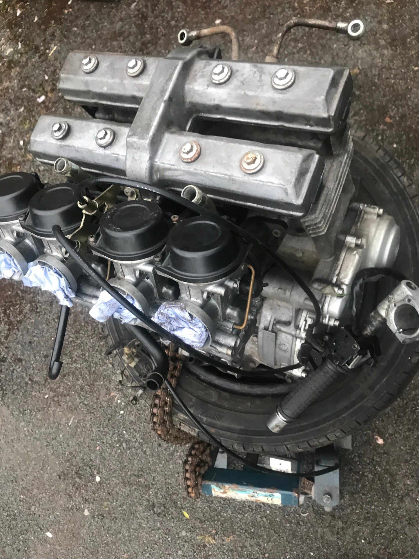 Yamaha FZR 600 3HE complete engine and full wiring including ECU 4 stroke