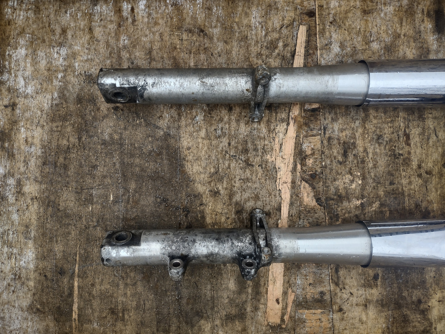 Yamaha xvs 650 dragstar front forks, bottom yoke (OEM) used
