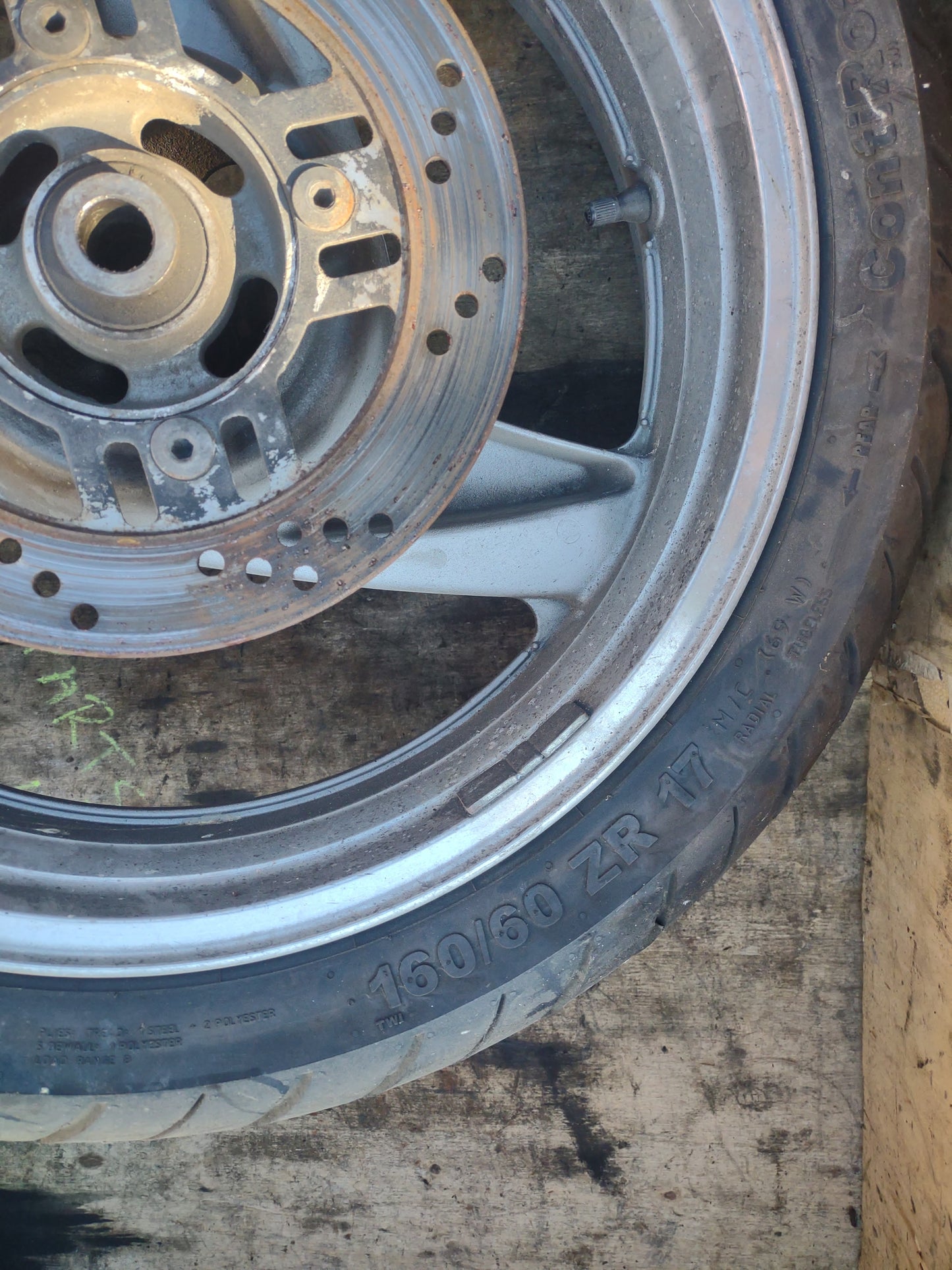 Kawasaki zzr600 wheels, tires, discs (OEM) used