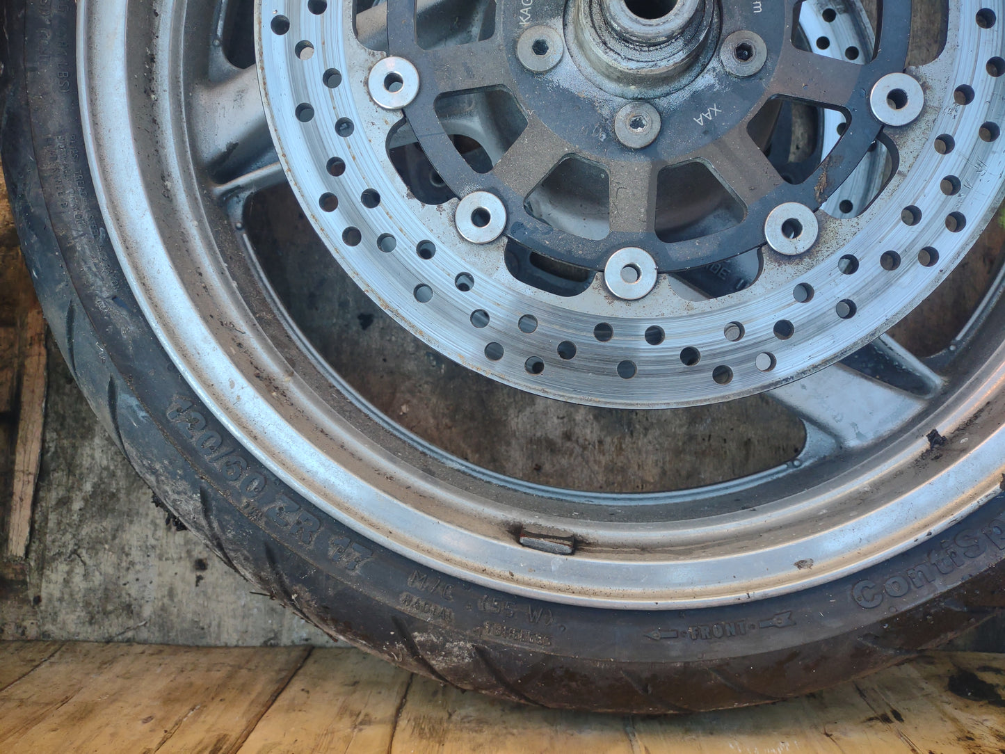 Kawasaki zzr600 wheels, tires, discs (OEM) used