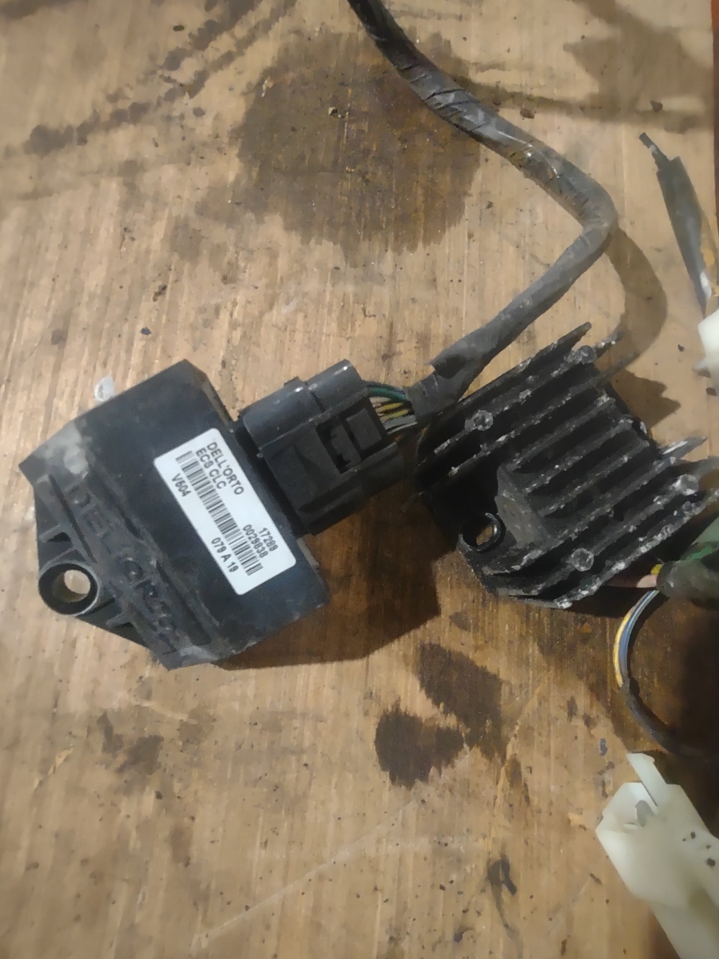 Sym Jet 50 wiring, ECU, CDI (Dellorto)