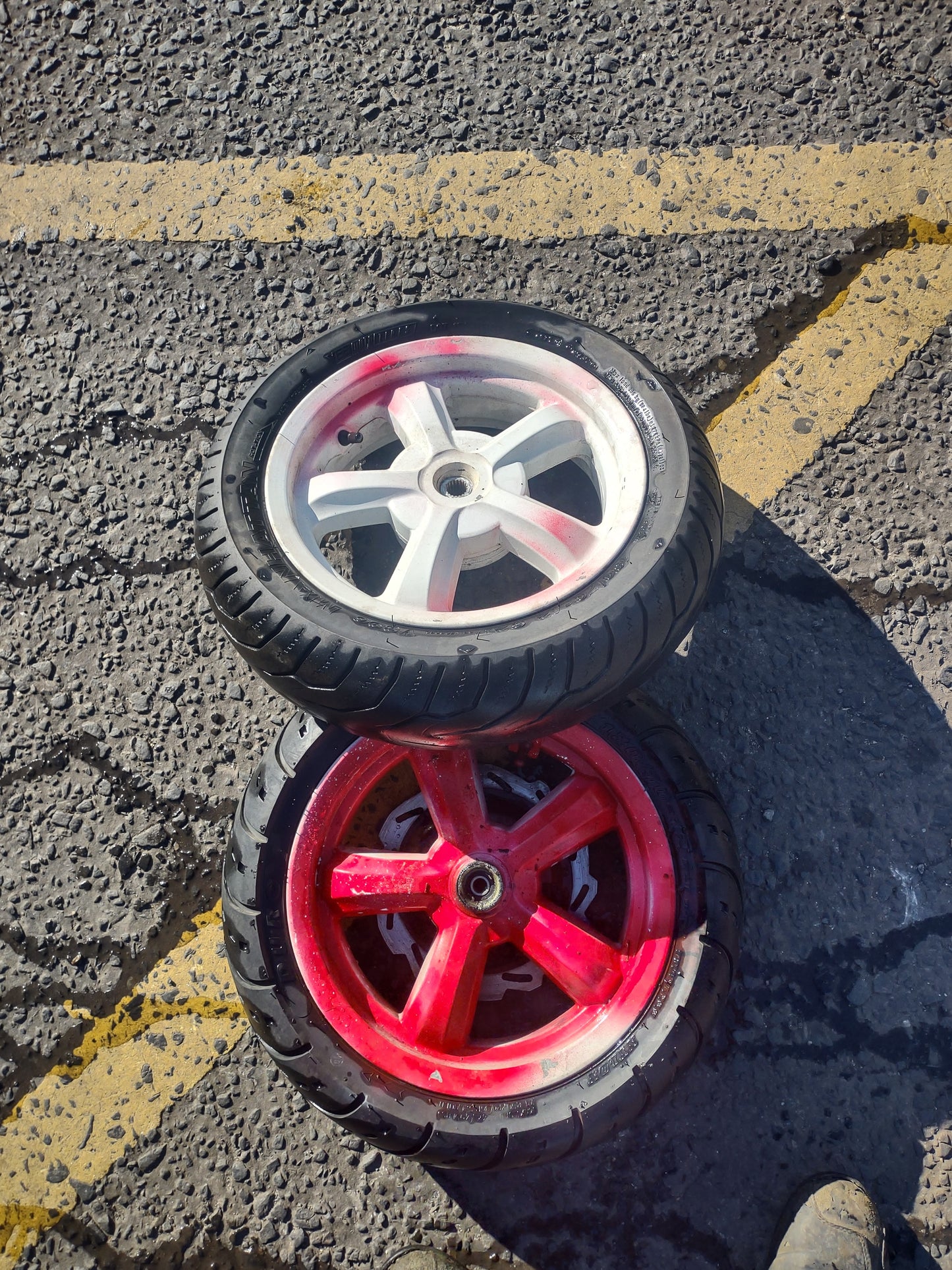 Sym Jet 50 wheels & tires (OEM)