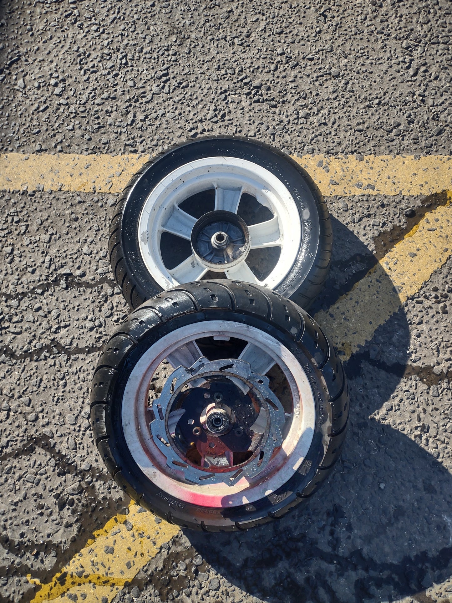 Sym Jet 50 wheels & tires (OEM)
