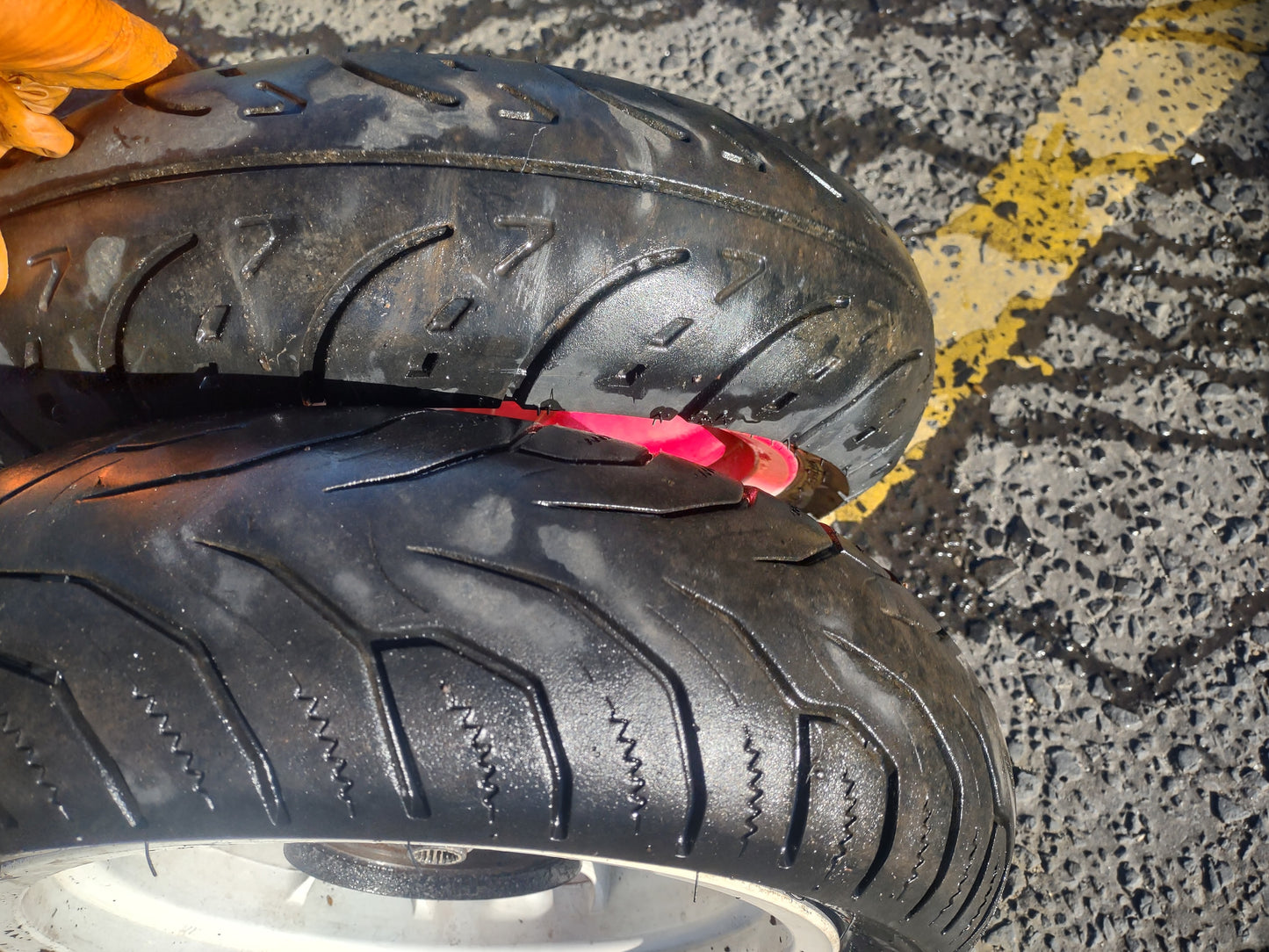 Sym Jet 50 wheels & tires (OEM)