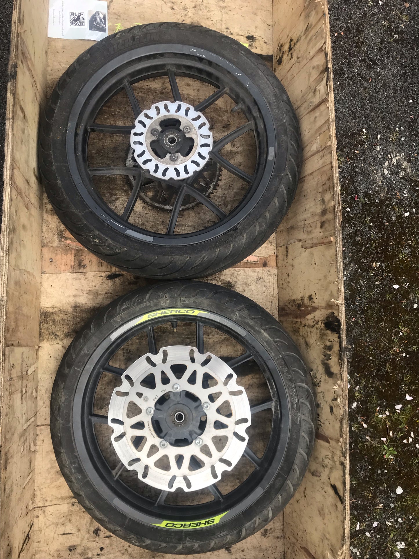 SHERCO supermoto SM-R 50 cc 17" wheels & tyres (2021)